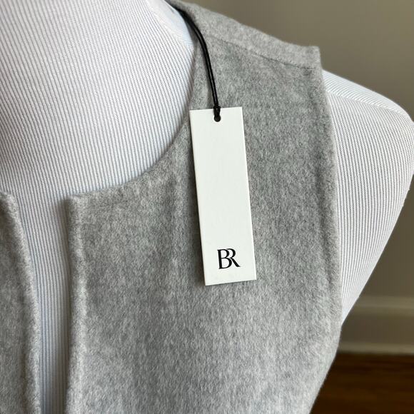 NEW Banana Republic Aike Wool Mini Sheath Dress Small - Heather Grey; Minimalist - Picture 6 of 16